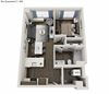 633 square foot 1 bedroom